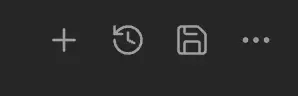 Session history button in chat header